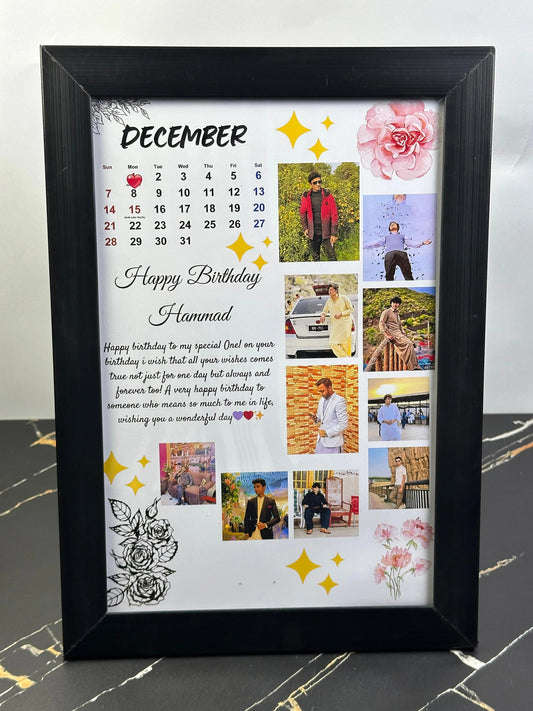 CUSTOMIZE BIRTHDAY PHOTO FRAME
