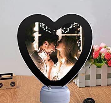 custom photo magic mirror personalized led night lamp gift