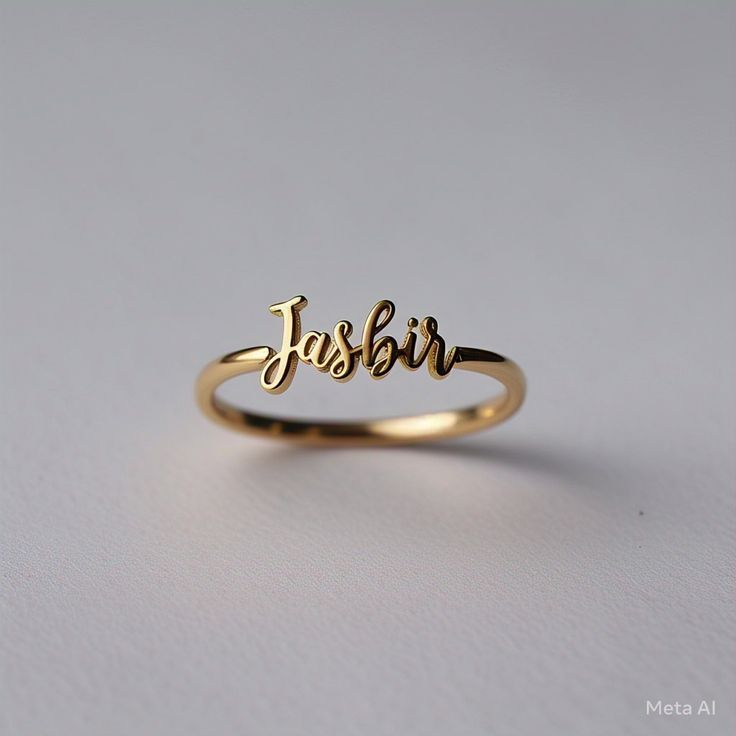 Customize name ring