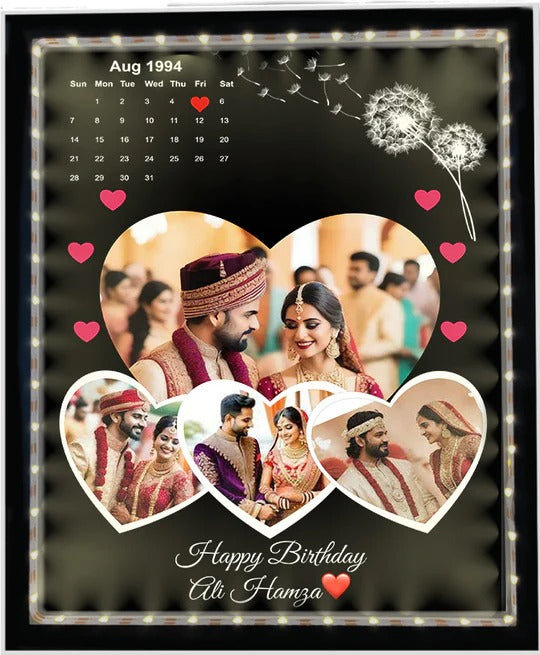 CUSTOMIZE BIRTHDAY LIGHTING PHOTO FRAME