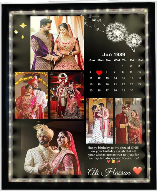 CUSTOMIZE BIRTHDAY LIGHTING PHOTO FRAME